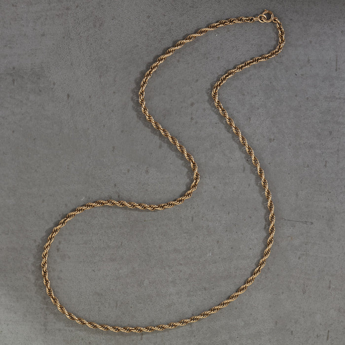 ANTIQUE TWIST CHAIN 14K YELLOW GOLD 25"