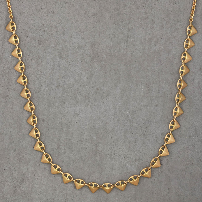 TRIANGLES NECKLACE 18K YELLOW GOLD