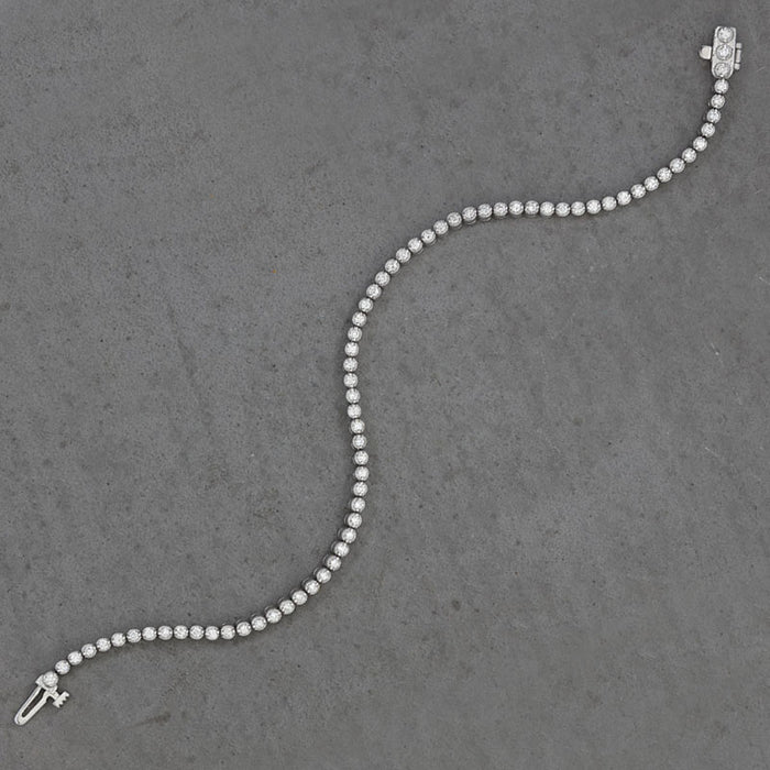 DIAMOND LINE BRACELET 18K WHITE GOLD