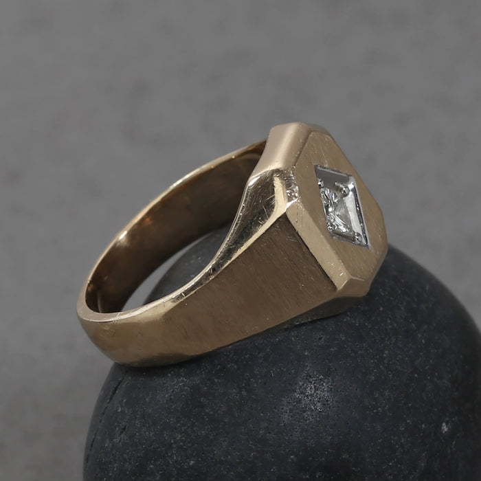 DIAMOND PINKY RING 14K YELLOW GOLD