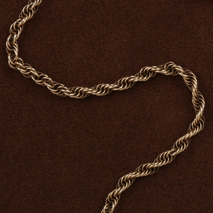 ANTIQUE TWIST CHAIN 14K YELLOW GOLD 25"