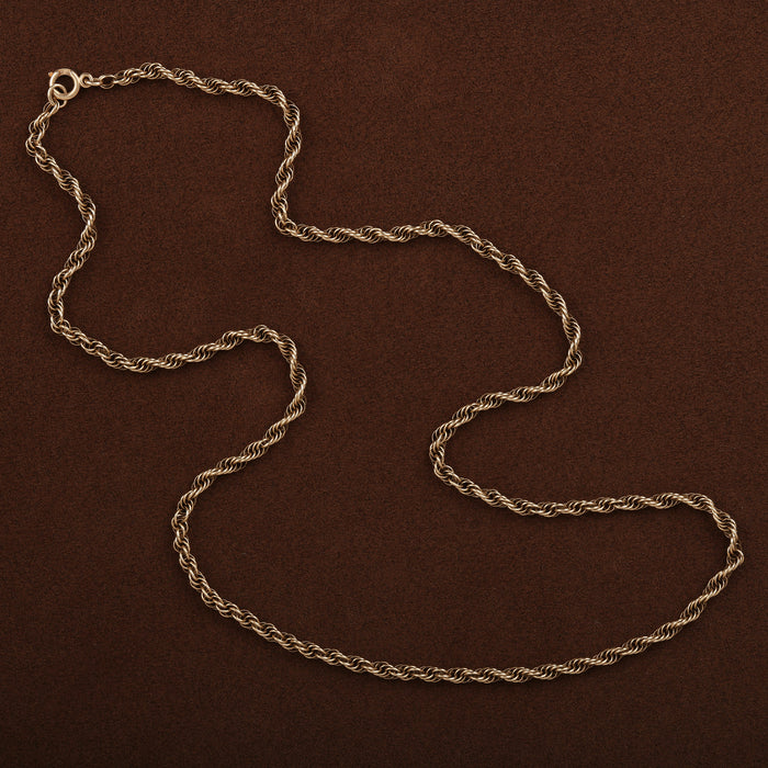 ANTIQUE TWIST CHAIN 14K YELLOW GOLD 25"