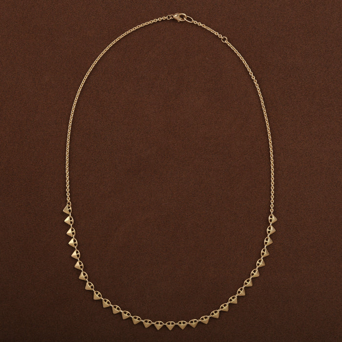 TRIANGLES NECKLACE 18K YELLOW GOLD