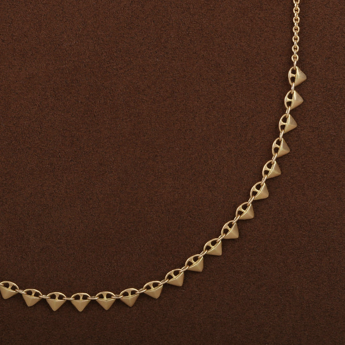 TRIANGLES NECKLACE 18K YELLOW GOLD