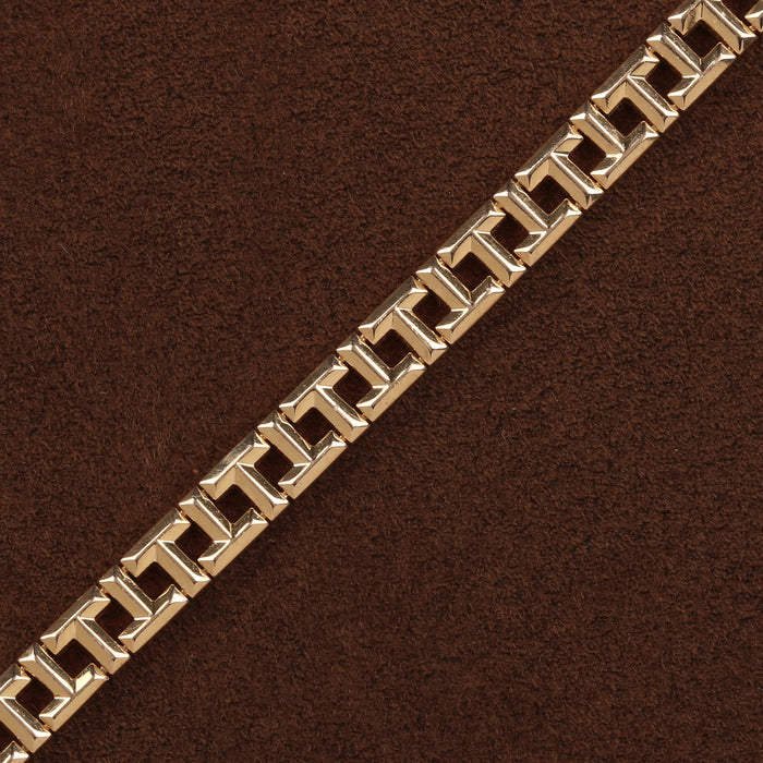 ESTATE TIFFANY AND CO T BRACELET NARROW 18k YELLOW GOLD SMALL