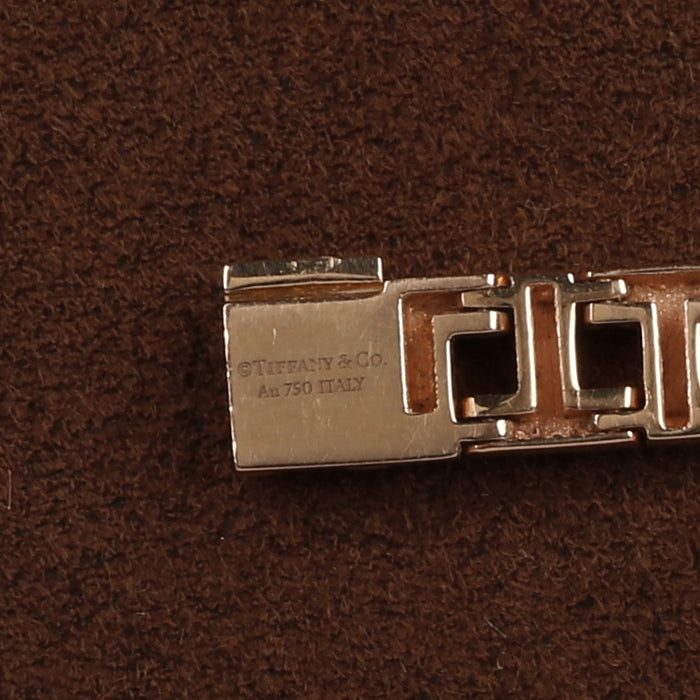 ESTATE TIFFANY AND CO T BRACELET NARROW 18k YELLOW GOLD SMALL