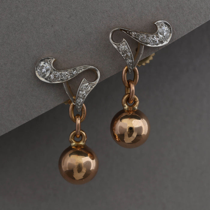 ESTATE REVIVAL DIAMOND EARRINGS