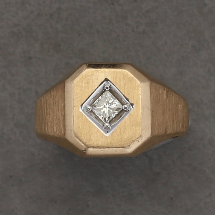 DIAMOND PINKY RING 14K YELLOW GOLD