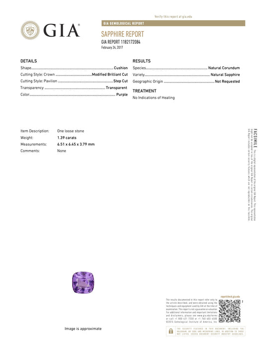 Apersola Purple Sapphire Ring