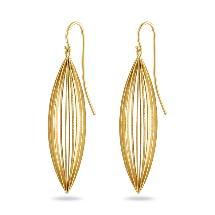 Large Baccello Earrings in 18kt Bloomed Gold