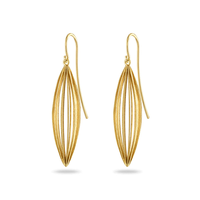 MEDIUM BACCELLO EARRINGS IN 18KT BLOOMED GOLD