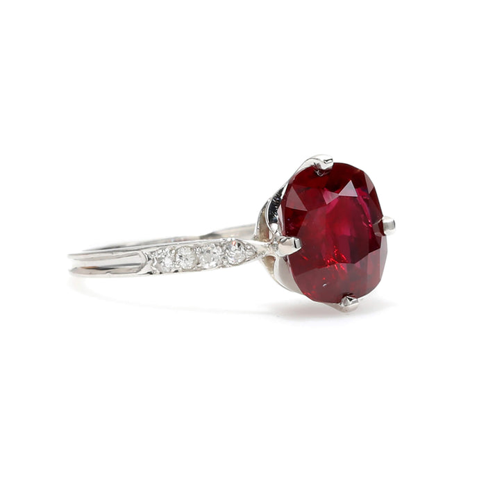 Art Deco Ruby & Diamond Ring