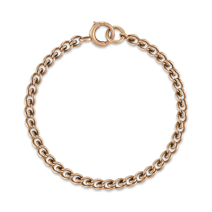 Victorian Watch Fob Bracelet in 15kt Pink Gold