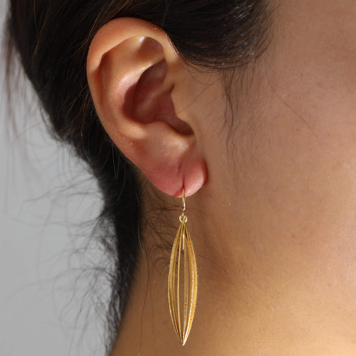 MEDIUM BACCELLO EARRINGS IN 18KT BLOOMED GOLD