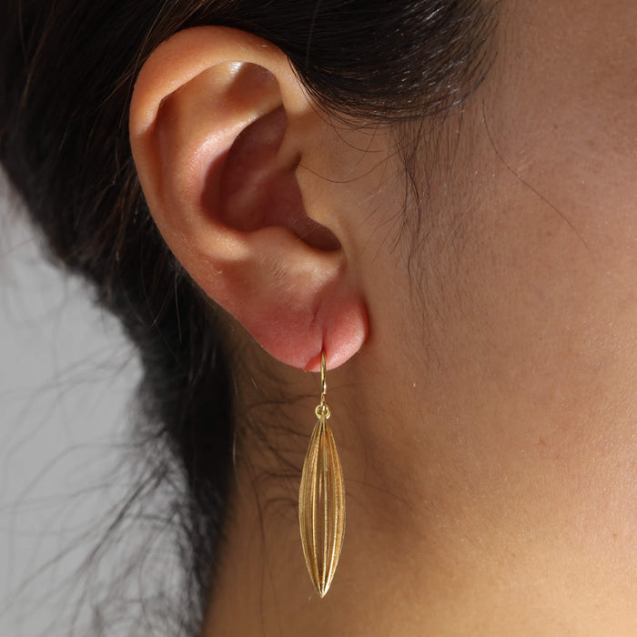 Small Baccello Earrings in 18kt Bloomed Gold