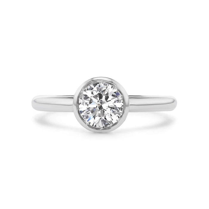0.93ct Brilliant Diamond Tazza Ring in Platinum