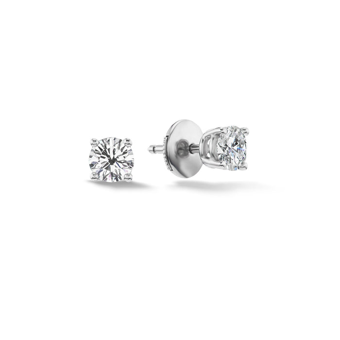 1.04ctw Four Prong Diamond Stud Earrings in Platinum