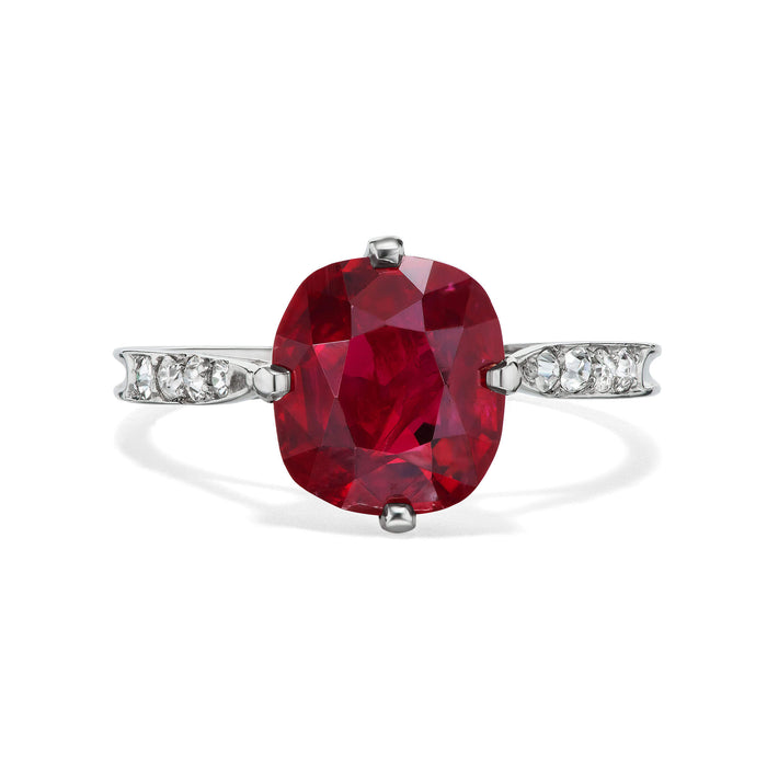 Art Deco Ruby & Diamond Ring