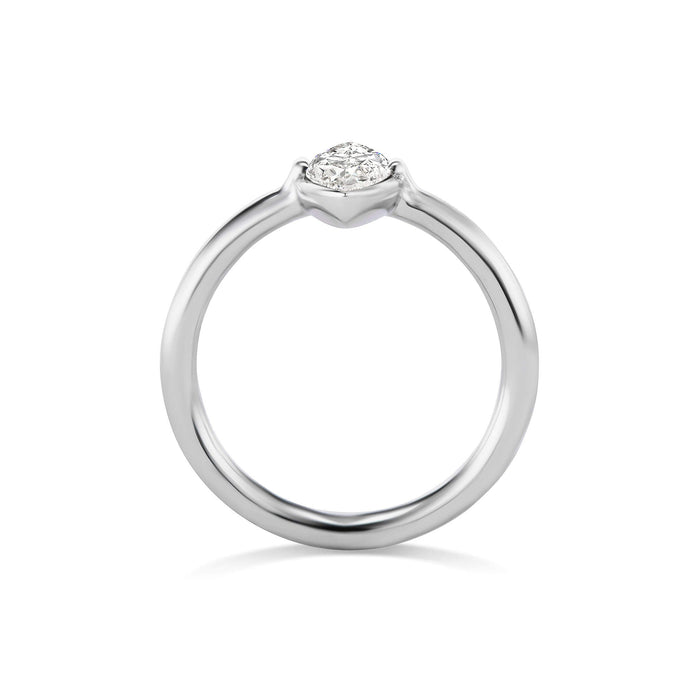 Marquise Diamond Navette Ring in Platinum